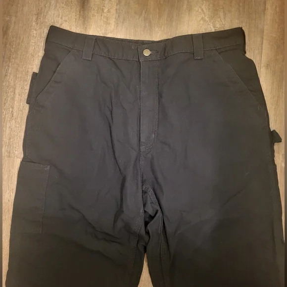 Carhartt Loose Fit (Unlined) Utility Pants Black Size 38" Waist 30" Inseam - Picture 3 of 11